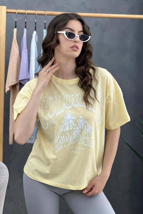 COLORADO WOMEN T-SHIRT YELLOW/E VERDHE - 1