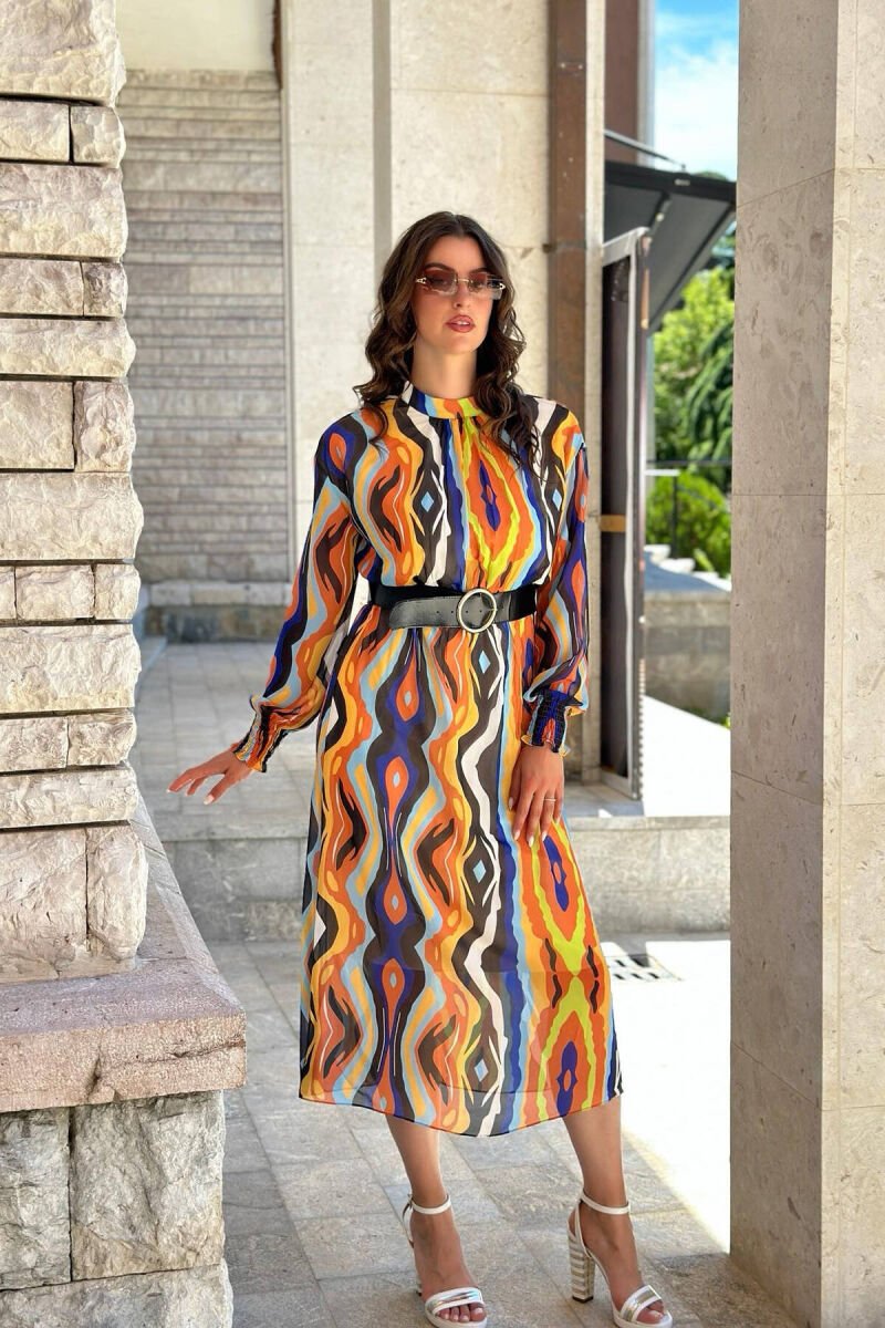 COLORFUL WOMAN DRESS MULTIPLE/SHNGJ - 1