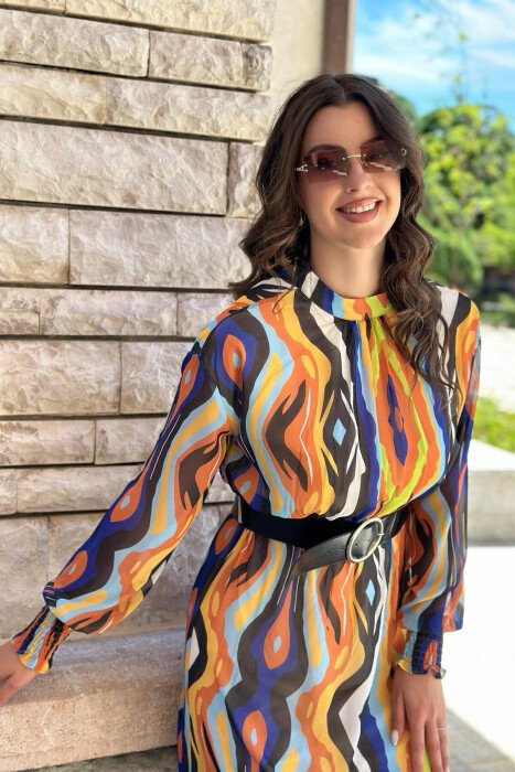 COLORFUL WOMAN DRESS MULTIPLE/SHNGJ - 4