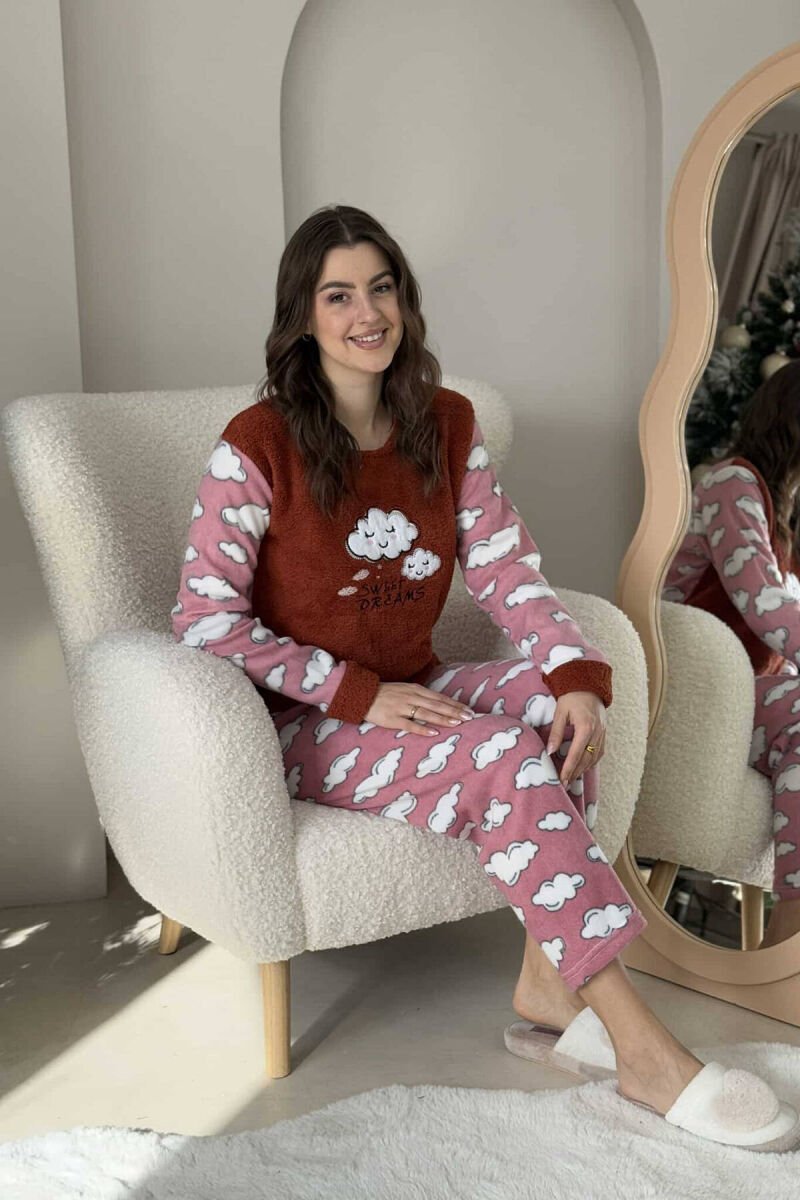 CLOUD IMAGES WOMEN PYJAMAS BROWN/KAFE - 2