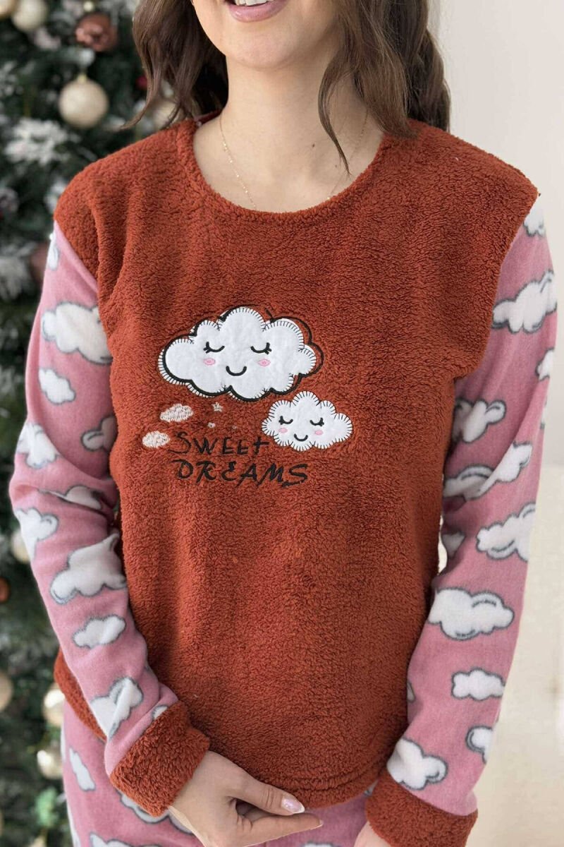 CLOUD IMAGES WOMEN PYJAMAS BROWN/KAFE - 3