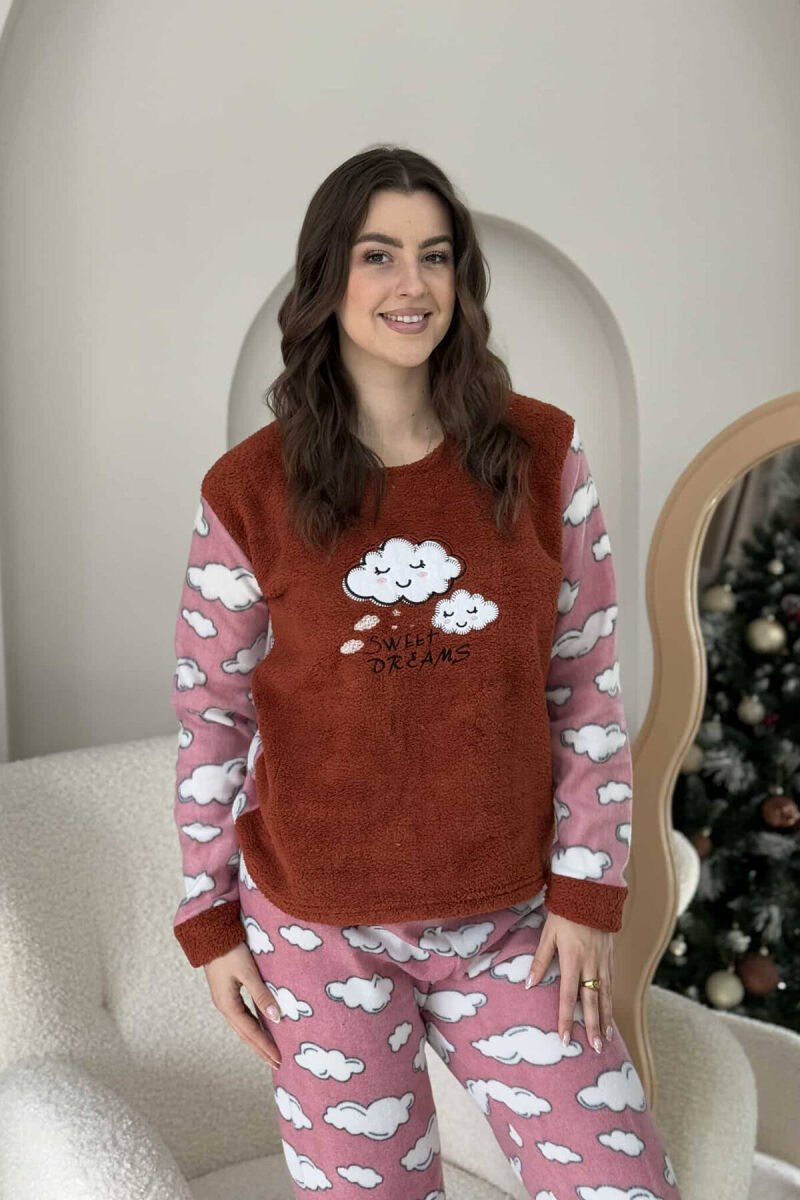 CLOUD IMAGES WOMEN PYJAMAS BROWN/KAFE - 5