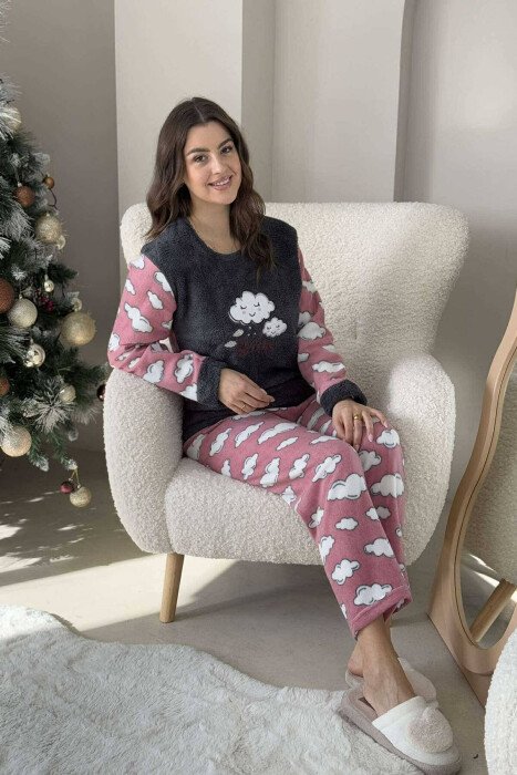 CLOUD IMAGES WOMEN PYJAMAS DARK GREY/GEE - 4