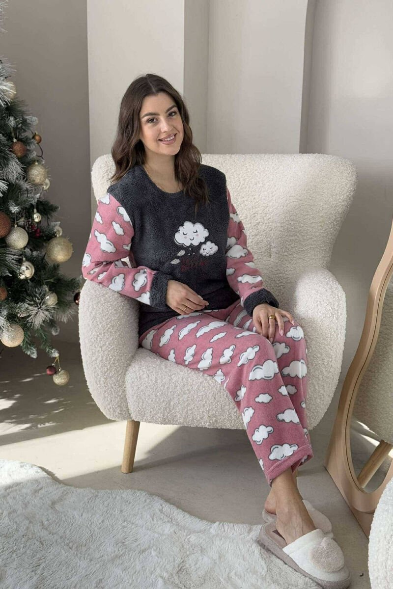 CLOUD IMAGES WOMEN PYJAMAS DARK GREY/GEE - 4