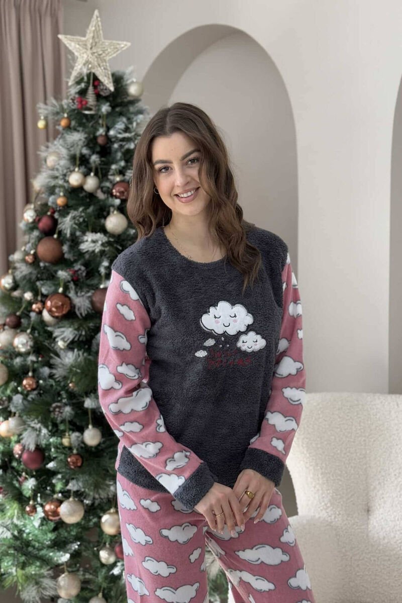CLOUD IMAGES WOMEN PYJAMAS DARK GREY/GEE - 5