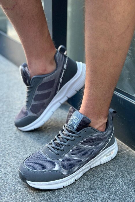 COMFORT MEN SNEAKERS DARK GREY/GEE - KLAUDIO FASHION