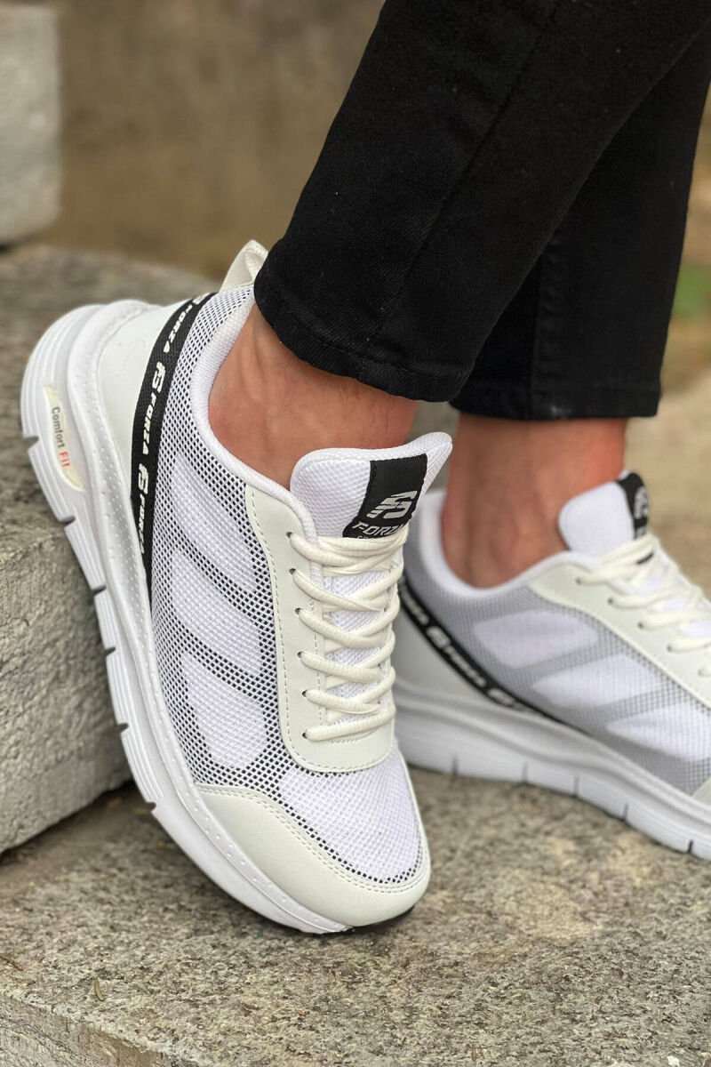 COMFORT MEN SNEAKERS WHITE-BLACK/BAZE - 2
