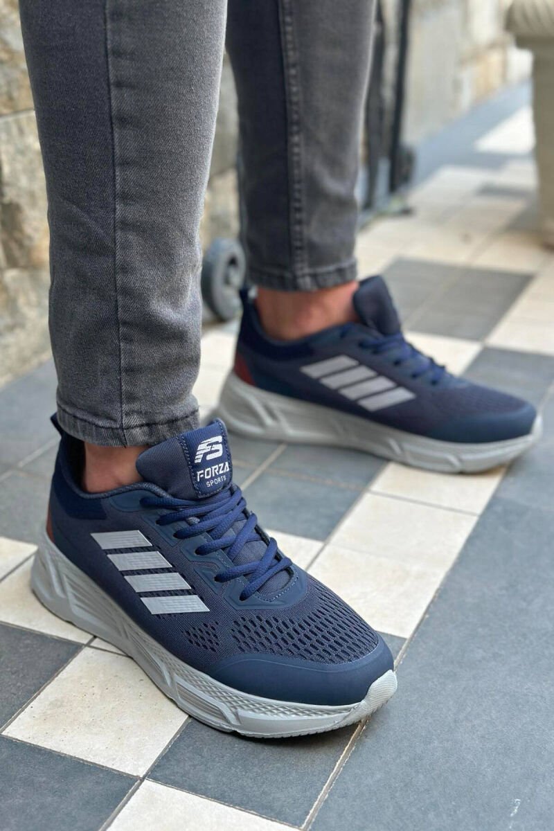 COMFORT RUNNING MEN SNEAKERS GREY-BLUE/ GRBL - 1