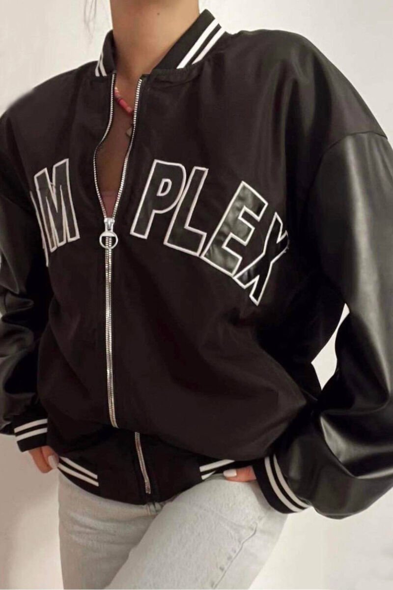 COMPLEX BOMBER WOMEN JACKET BLACK/ E ZEZE - 1