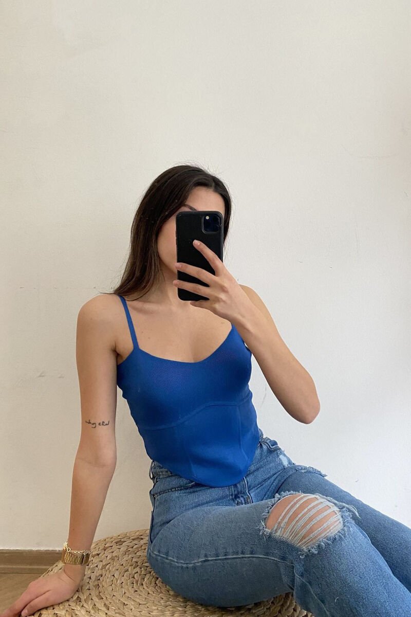 CORSE STYLE WOMEN TANK TOPS BLUE/BLU - 1