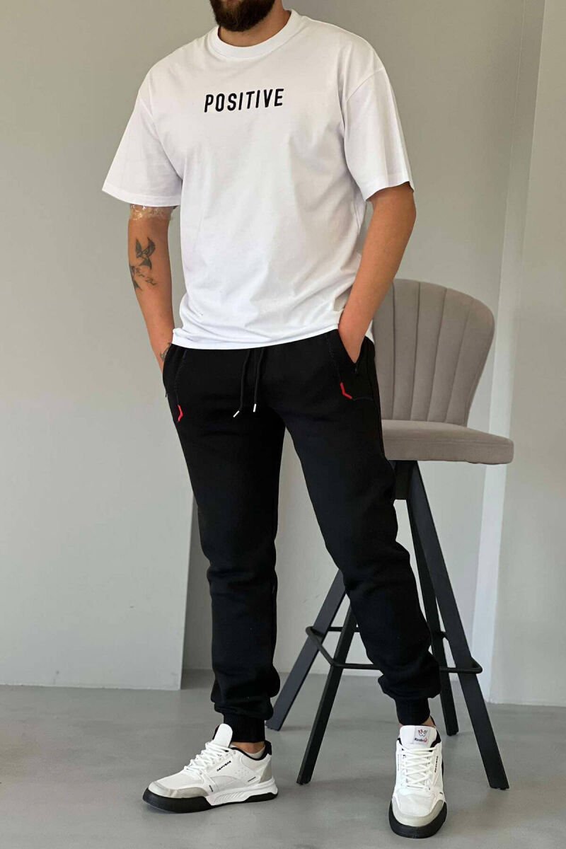 SIMPLE FLUFFY MEN JOGGERS BLACK/ E ZEZE - 1