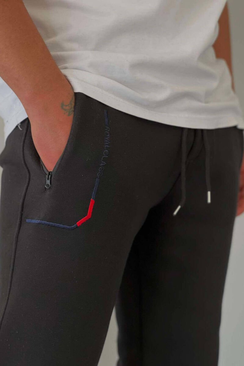 SIMPLE FLUFFY MEN JOGGERS BLACK/ E ZEZE - 3