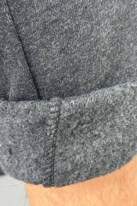 SIMPLE FLUFFY MEN JOGGERS DARK GREY/GEE - 5