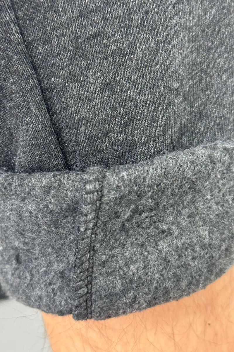 SIMPLE FLUFFY MEN JOGGERS DARK GREY/GEE - 5