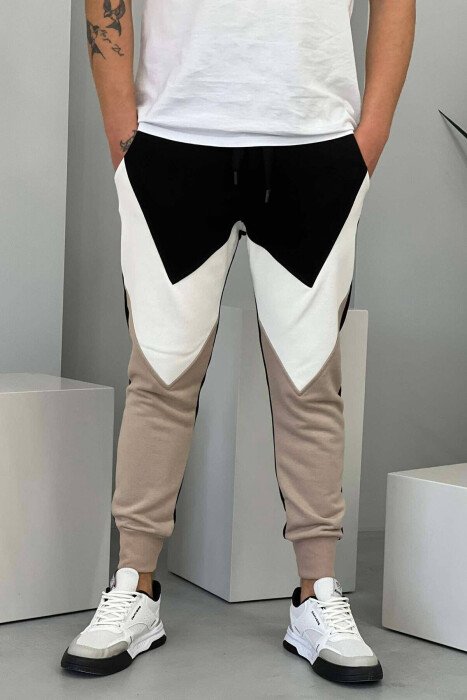 COTTON THREE DIFERRENT COLORS MEN SWEATPANTS MULTIPLE/SHNGJ - KLAUDIO FASHION