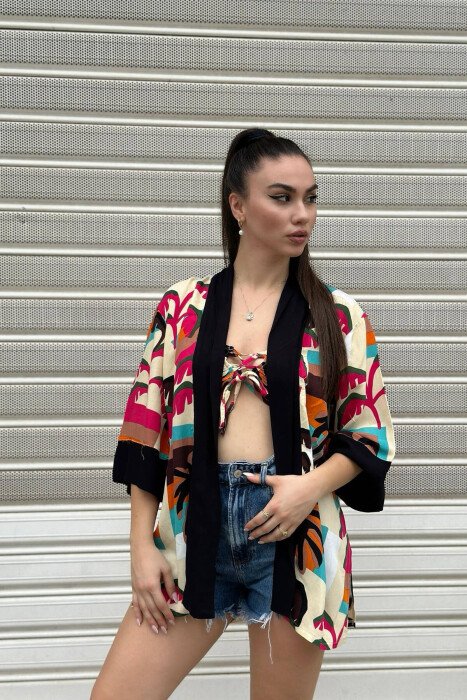 CROP + CARDIGANS MULTIPLE COLOR WOMAN SET MULTIPLE/SHNGJ - KLAUDIO FASHION