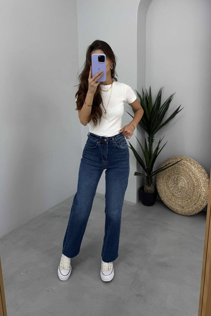 CUT OFF DENIM WOMEN JEANS BLUE/BLU - 2