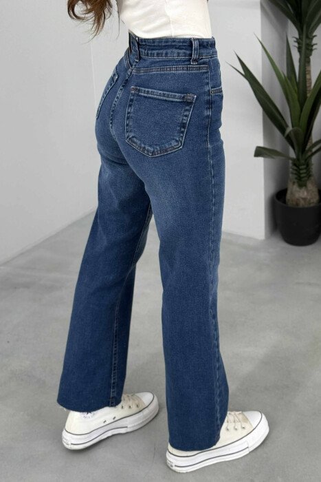 CUT OFF DENIM WOMEN JEANS BLUE/BLU - 5
