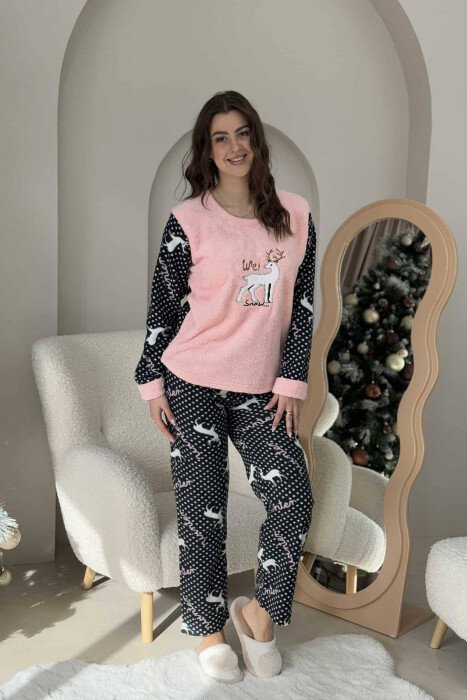 PIZHAME ME IMAZH PËR FEMRA NË NGJYRËN ROZË - KLAUDIO FASHION