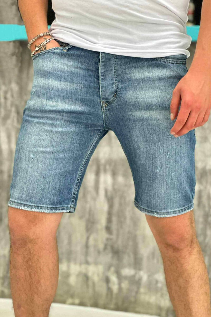 DENIM SHORT MEN JEANS BLUE/BLU - 1