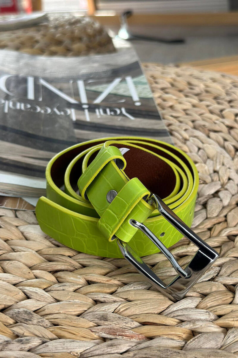 DESIGHN ONE COLOR WOMAN BELT NEON/NEON - 1