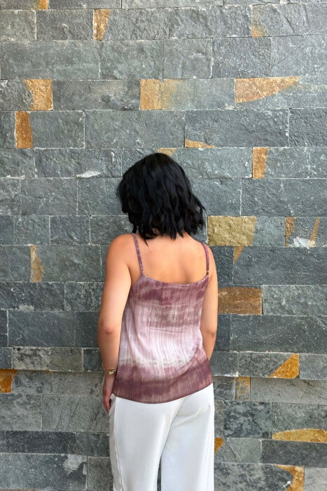 DESIGNED THIN STRAPS WOMAN TANK TOP VINEGAR/UTHULL - 5