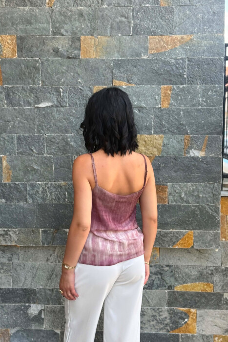 DESIGNED THIN STRAPS WOMAN TANK TOP VINEGAR/UTHULL - 8