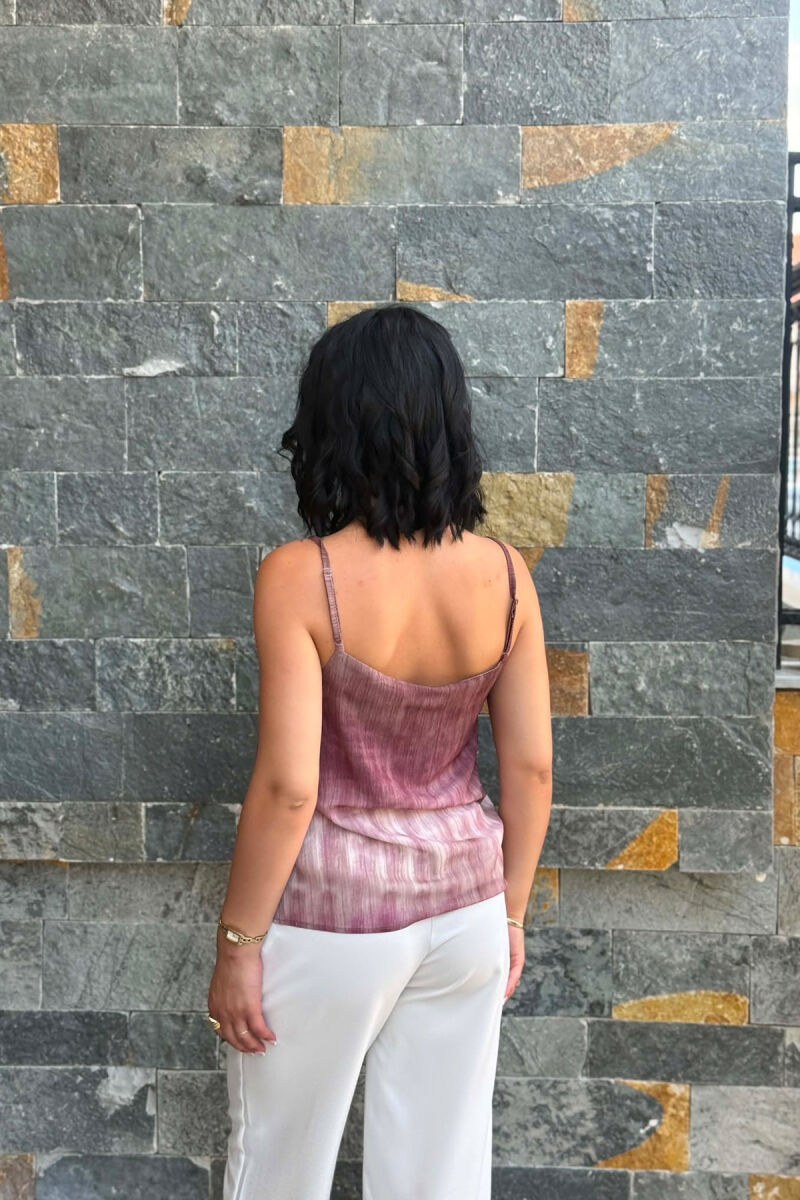 DESIGNED THIN STRAPS WOMAN TANK TOP VINEGAR/UTHULL - 8