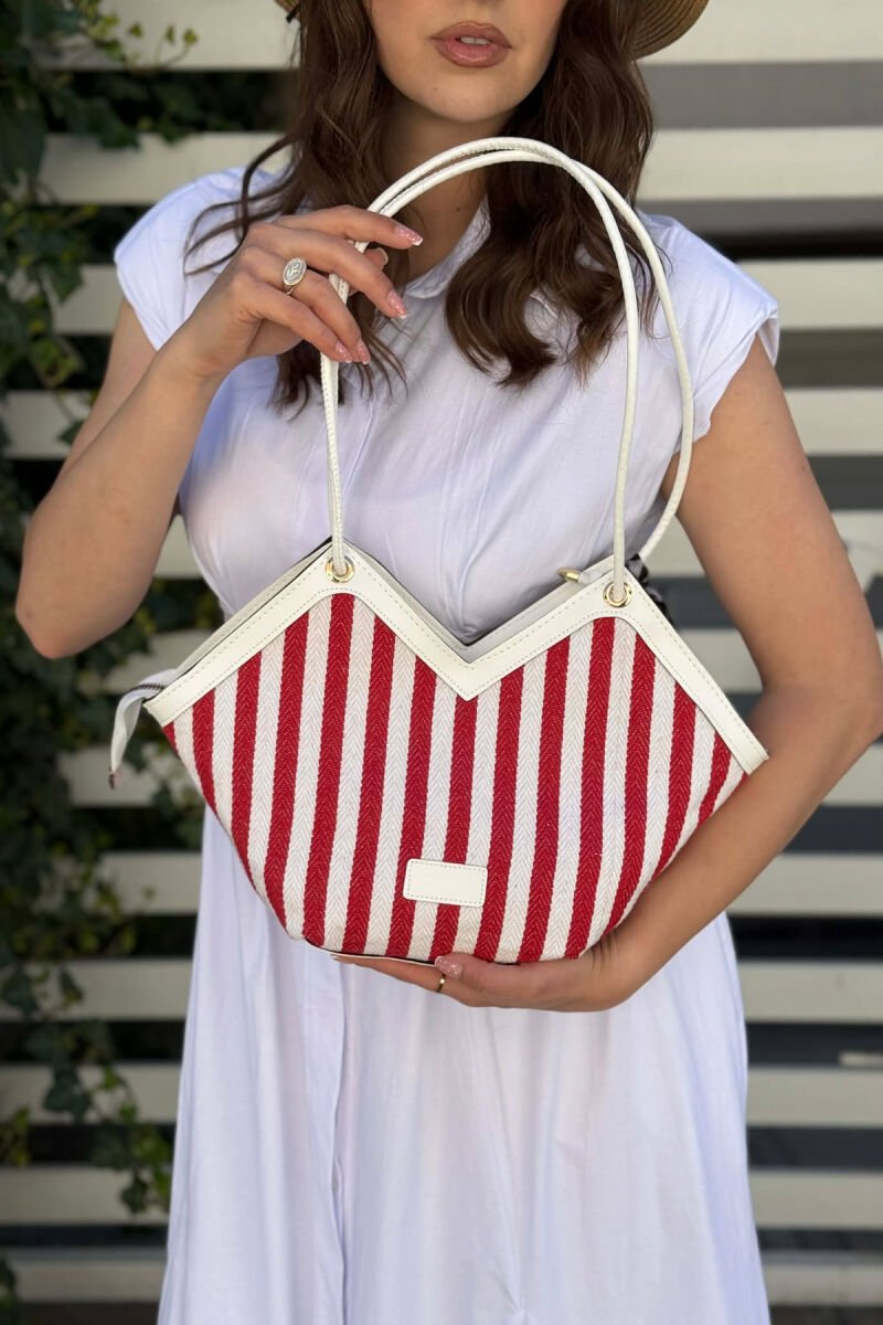 DIFFERENT DESIGN WOMAN BAG WHITE-RED/BAKU - 1