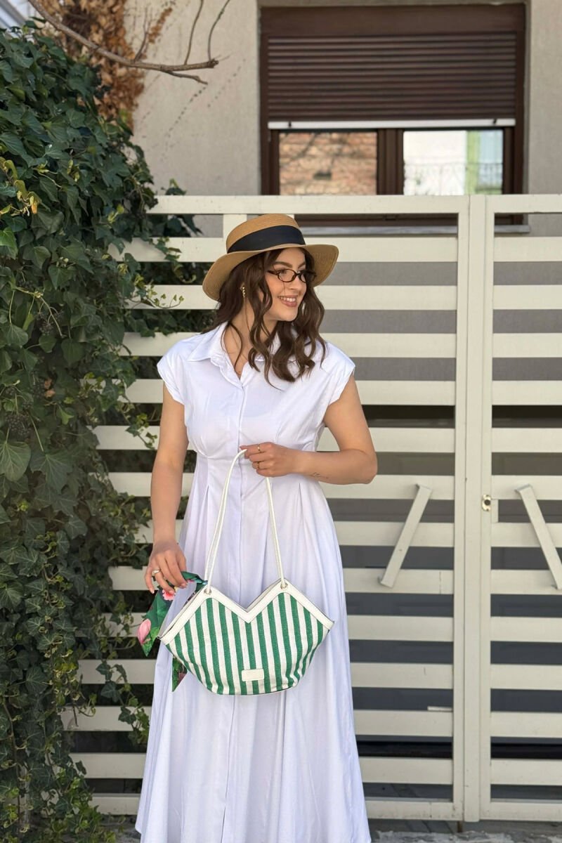 DIFFERENT DESIGN WOMAN BAG WHITE/GREEN-BAJE - 4