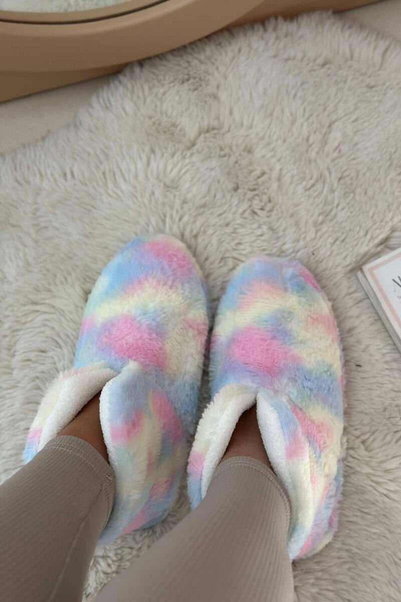DIFFERENT COLORS ANKLE SLIPPERS WOMAN HOME SLIPPERS MULTIPLE/SHNGJ - 4