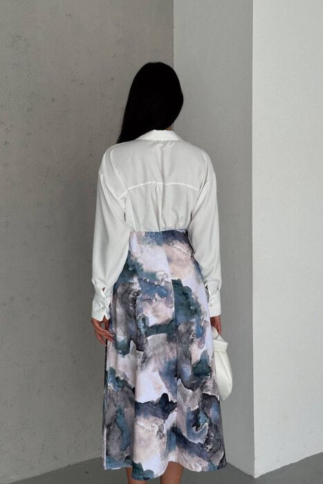 DIFFERENT COLORS LONG SKIRT MULTIPLE/SHNGJ - 4