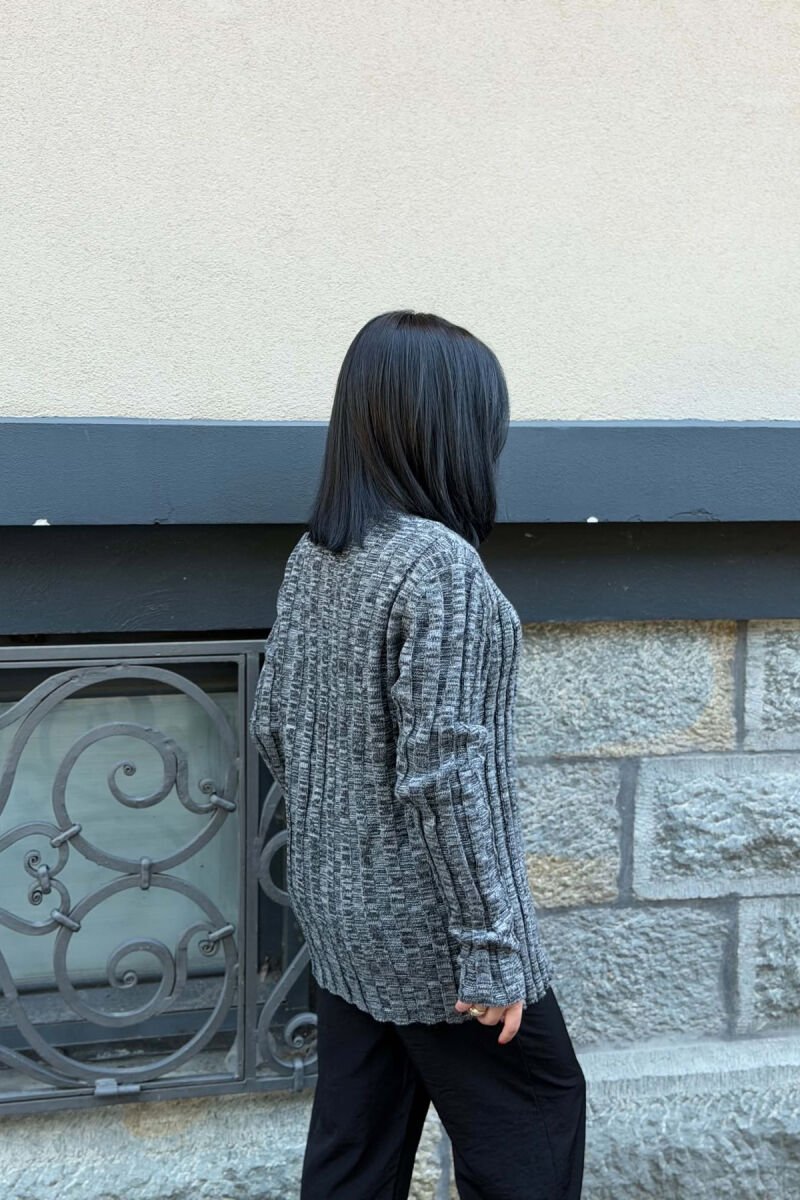 DIFFERENT COLORS WOMAN CARDIGANS GREY/GRI - 4