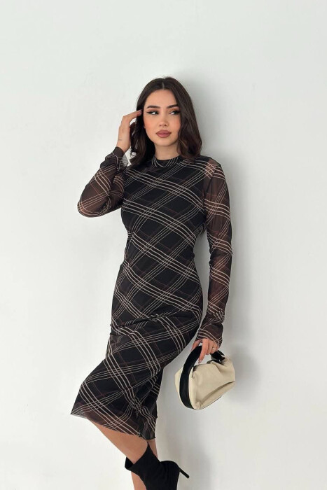 FUSTAN ME MENGE TE GJATA ME DIZAJN TE NDRYSHEM PER FEMRA NE NGJYRE TE ZEZE - KLAUDIO FASHION