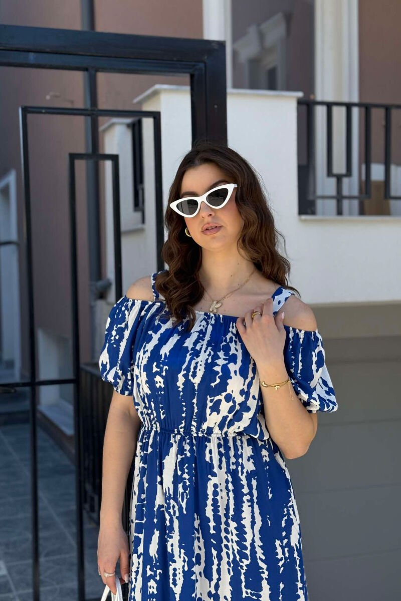 DIFFERENT DESIGN LONG WOMEN DRESS BLUE/BLU - 6