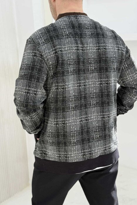 DIFFERENT DESIGN MEN CARDIGAN GREY/GRI - 3