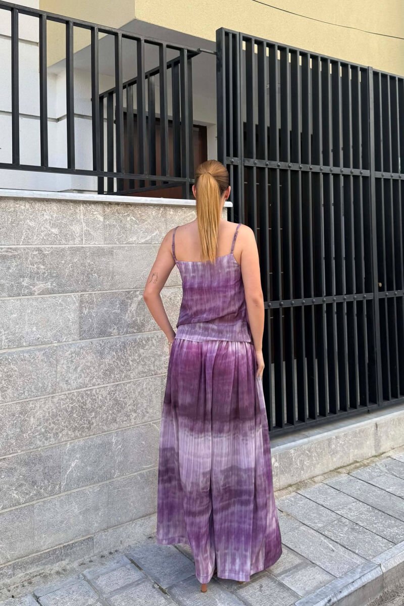 DIFFERENT DESIGN TANK TOP+ TROUSERS WOMAN SET LIGHT PURPLE/LEZB - 4