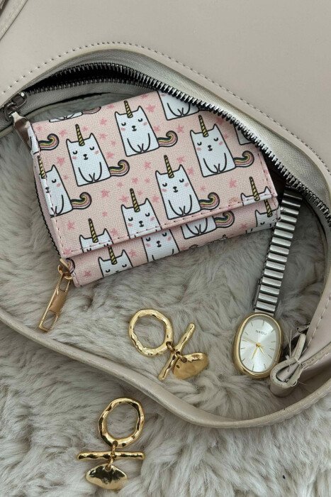 DIFFERENT DESIGNS SMALL WOMEN WALLET POWDER/PUDER - 