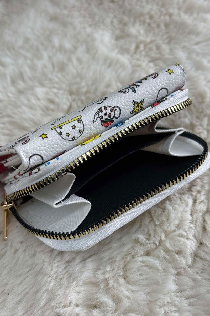 DIFFERENT DESIGNS SMALL WOMEN WALLET WHITE-E BARDHE - 3
