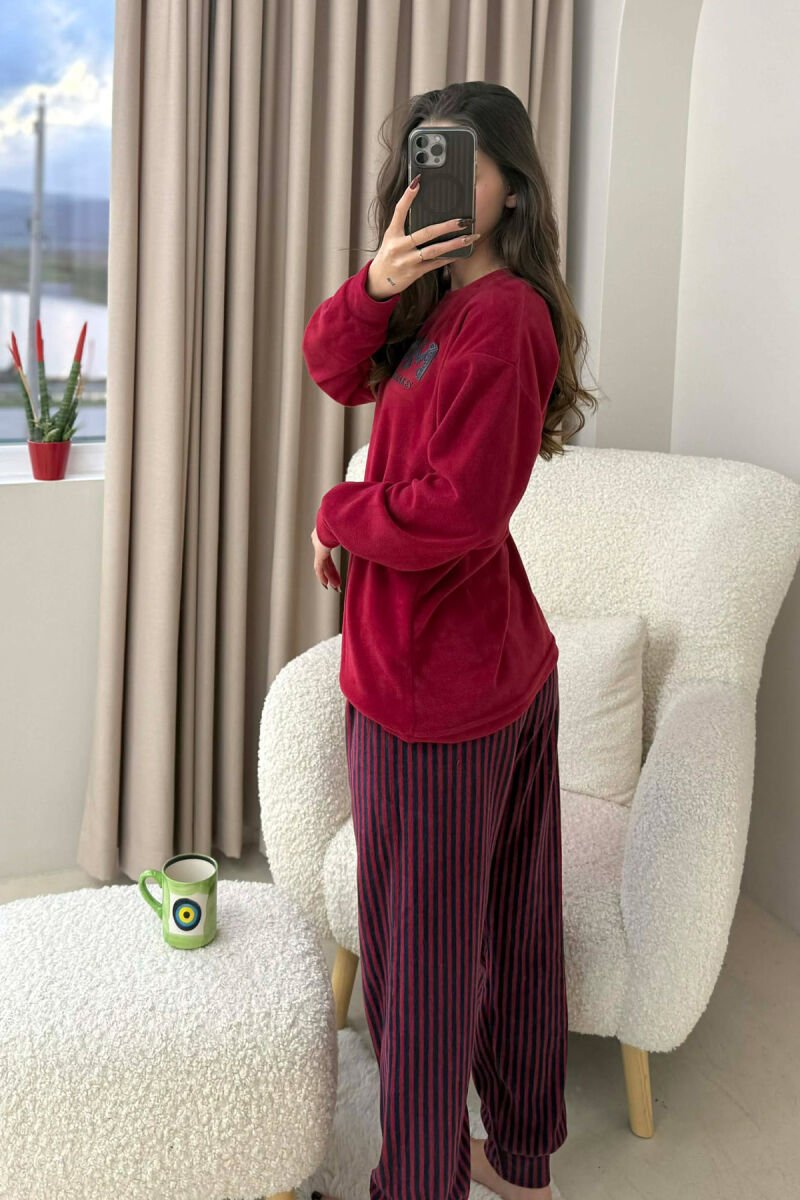 DREAM FRONT WRITTING WOMEN PYJAMAS RED/E KUQE - 4