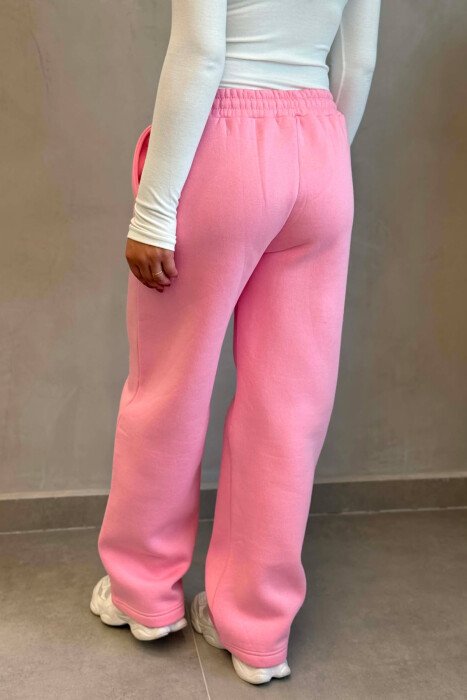 ELASTIC WAIST ALO WRITTING WOMEN TROUSERS PINK/ROZE - 4