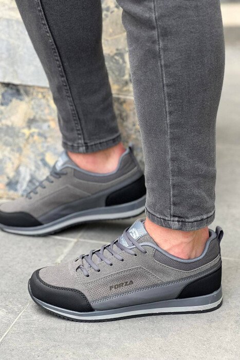 EVERYDAY MAN SHOES DARK GREY/GEE - KLAUDIO FASHION