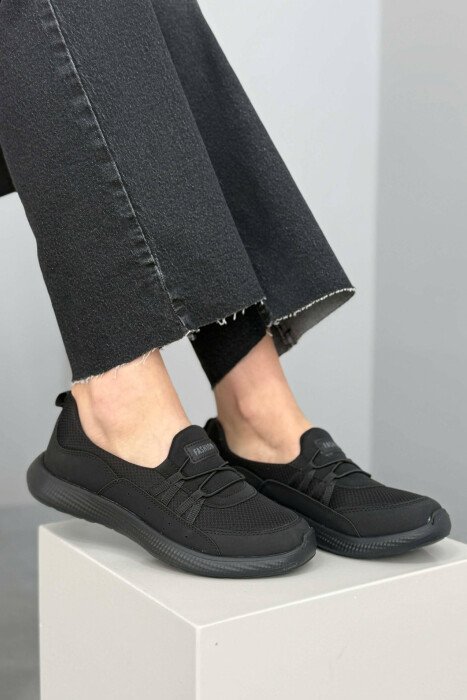 EVERYDAY SIMPLE COMFORT WOMEN SNEAKERS BLACK/ E ZEZE - KLAUDIO FASHION