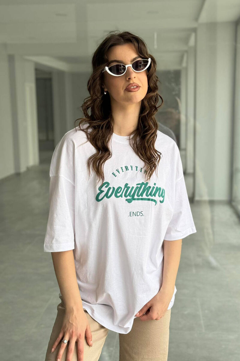 EVERYTHING ONE COLOR WOMAN T-SHIRT WHITE-E BARDHE - 2