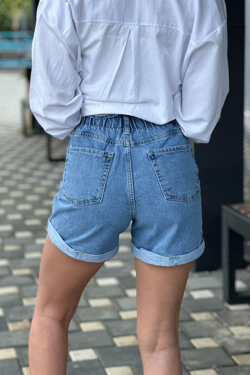 FIVE BUTTONS WOMAN SHORT JEANS LIGHTBLUE/BZ - 3