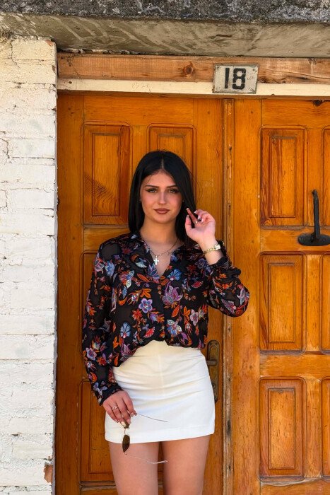 FLORAL DESIGN WOMAN SHIRT MULTIPLE/SHNGJ - 4