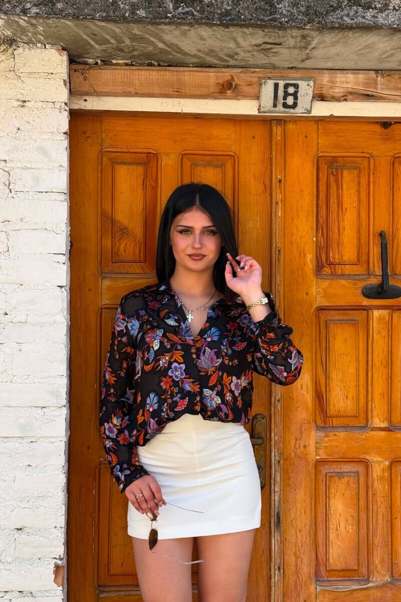 FLORAL DESIGN WOMAN SHIRT MULTIPLE/SHNGJ - 4