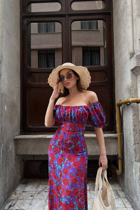 FLORAL DESIGN WOMEN DRESS MULTIPLE/SHNGJ - 5