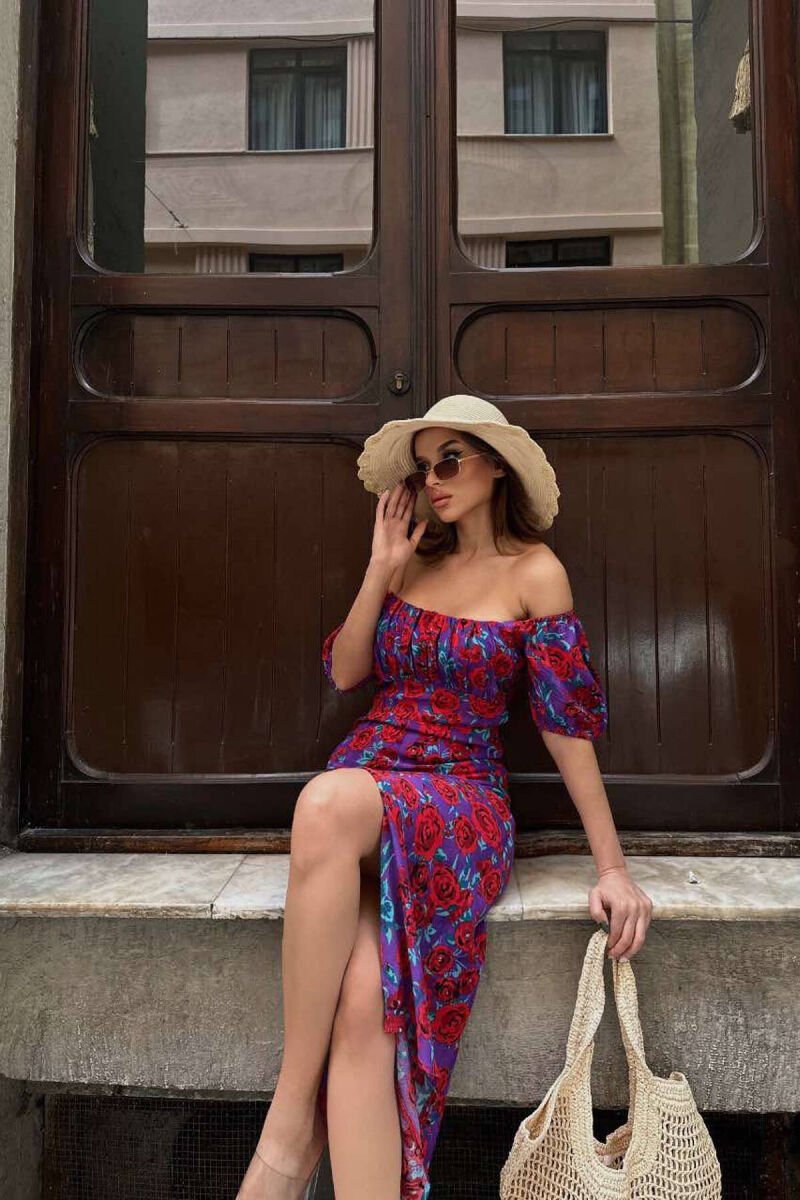 FLORAL DESIGN WOMEN DRESS MULTIPLE/SHNGJ - 6