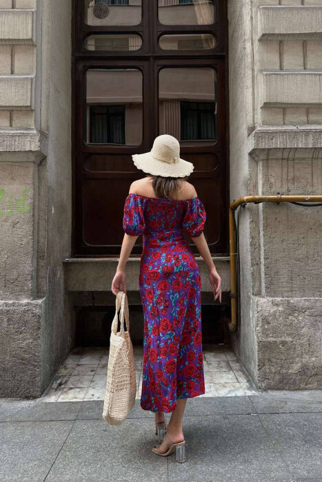 FLORAL DESIGN WOMEN DRESS MULTIPLE/SHNGJ - 7